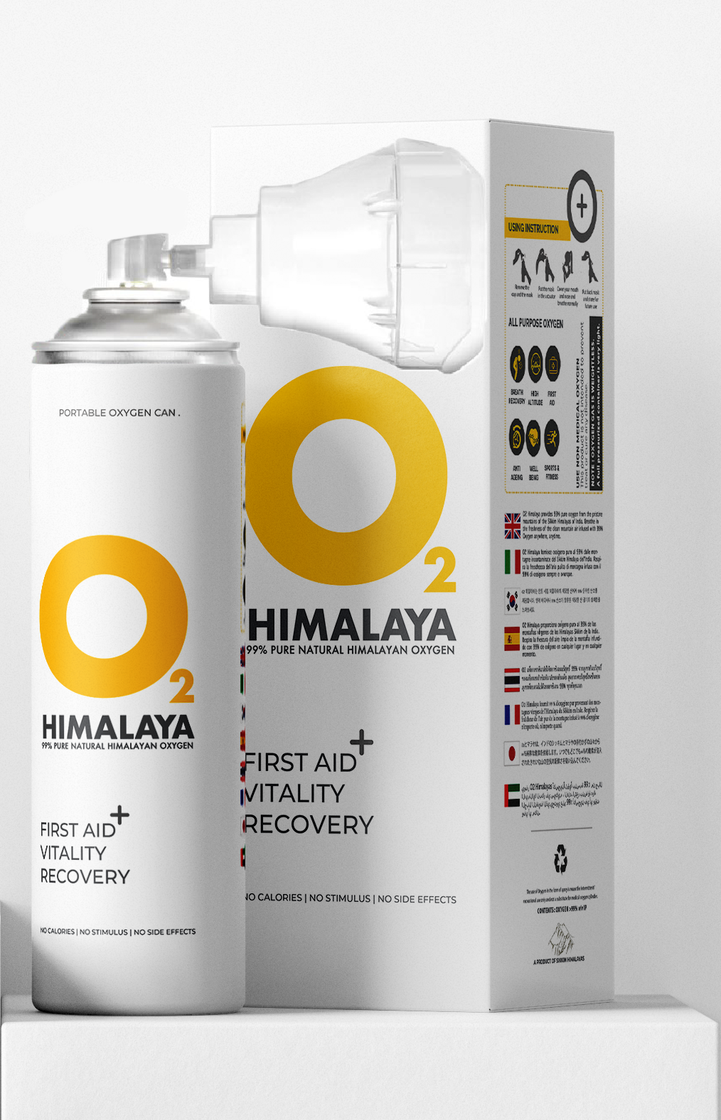 O2 Himalaya Oxygen - 12 litre, Portable Oxygen Can – O2Himalaya